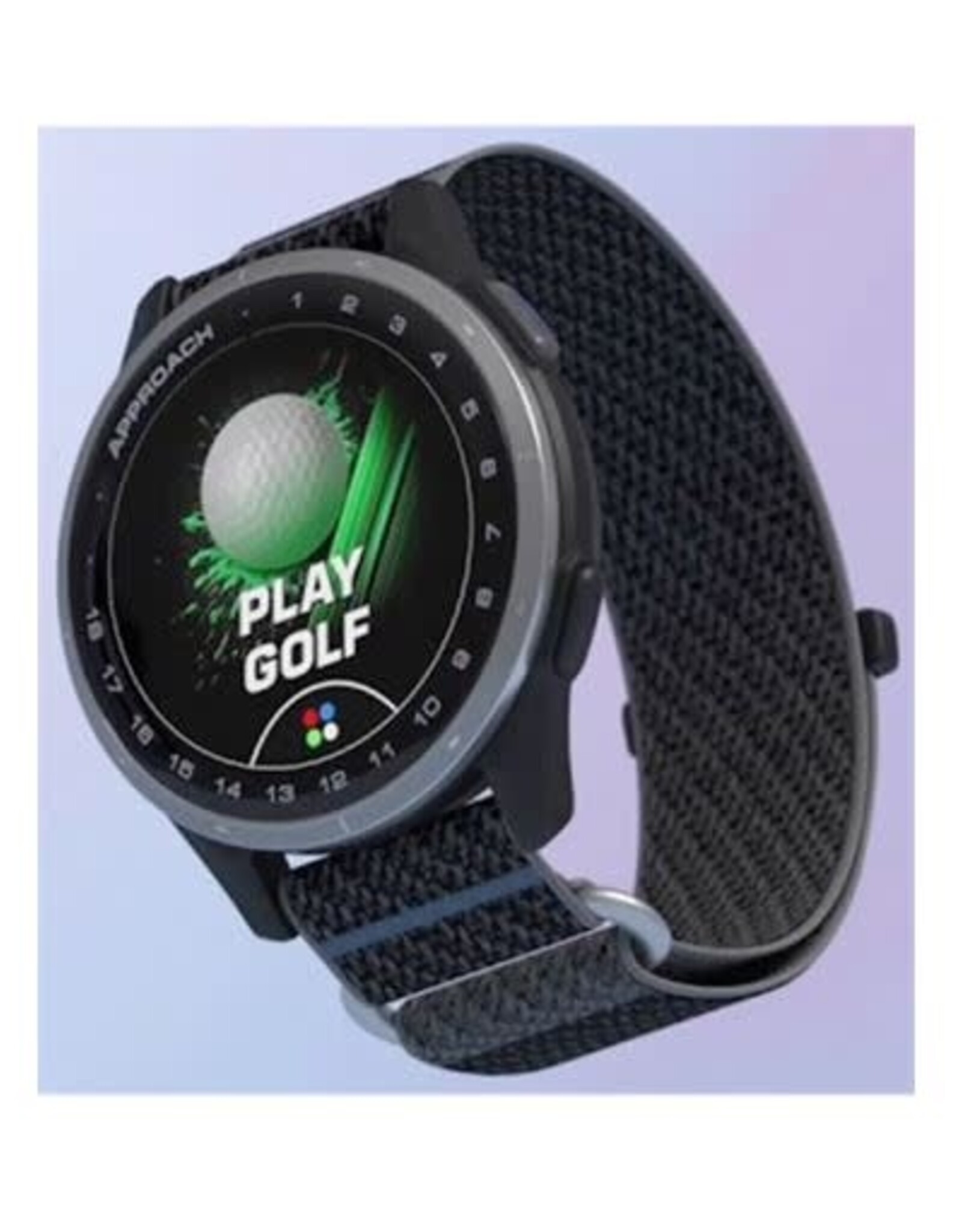 Garmin Approach® J1, Cloud Blue Aluminum Bezel with Black/Azure ComfortFit Fabric Band