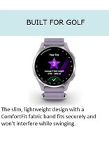 Garmin Approach® J1, Cloud Blue Aluminum Bezel with Black/Azure ComfortFit Fabric Band