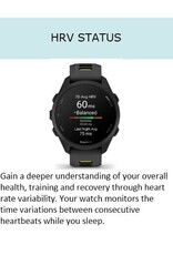 Garmin Forerunner® 170, Black with Black/Amp Yellow Band