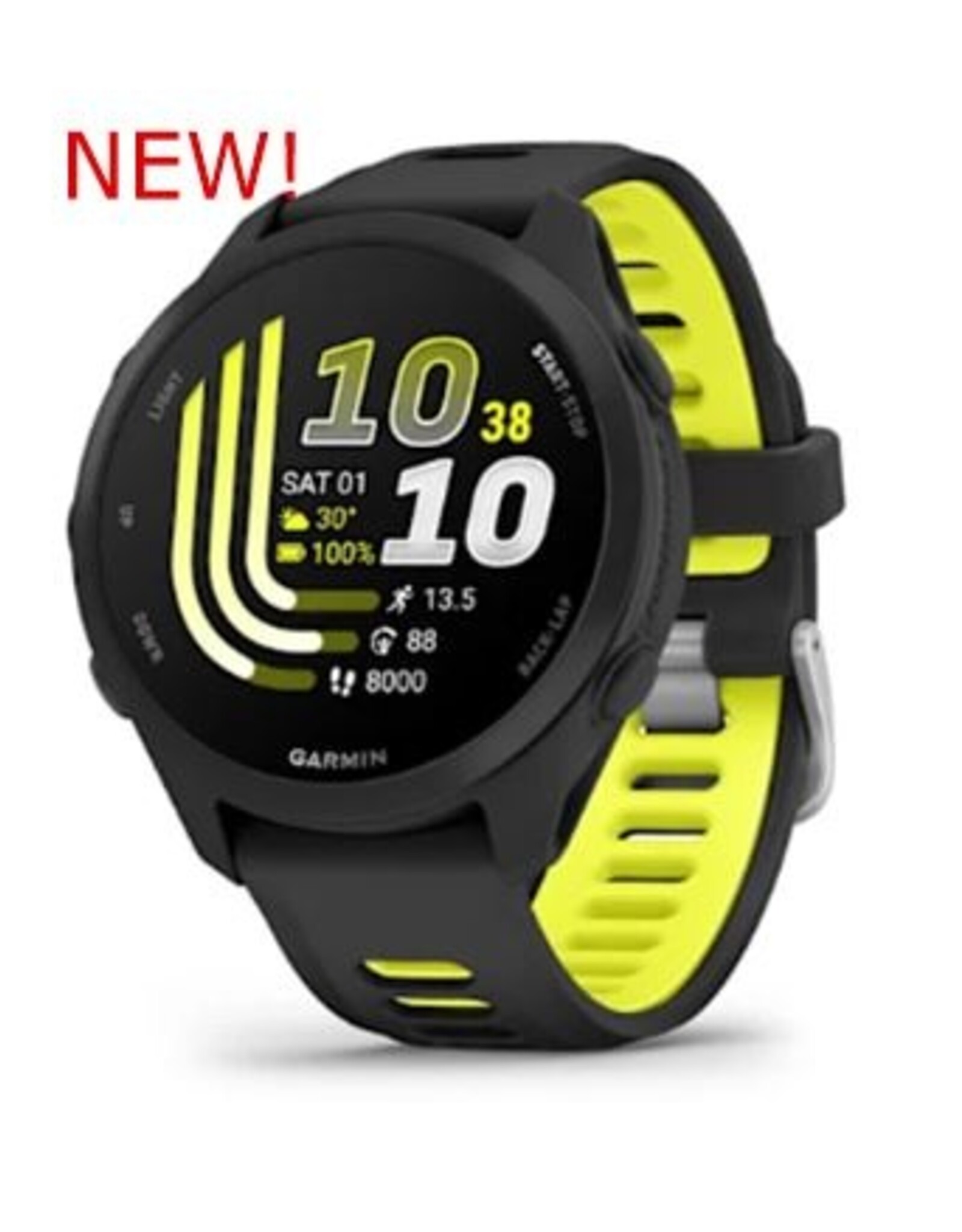 Garmin Forerunner® 170, Black with Black/Amp Yellow Band