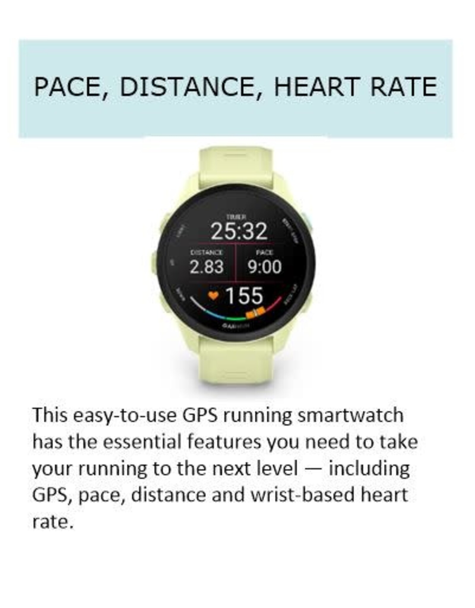 Garmin Forerunner® 70, Citron