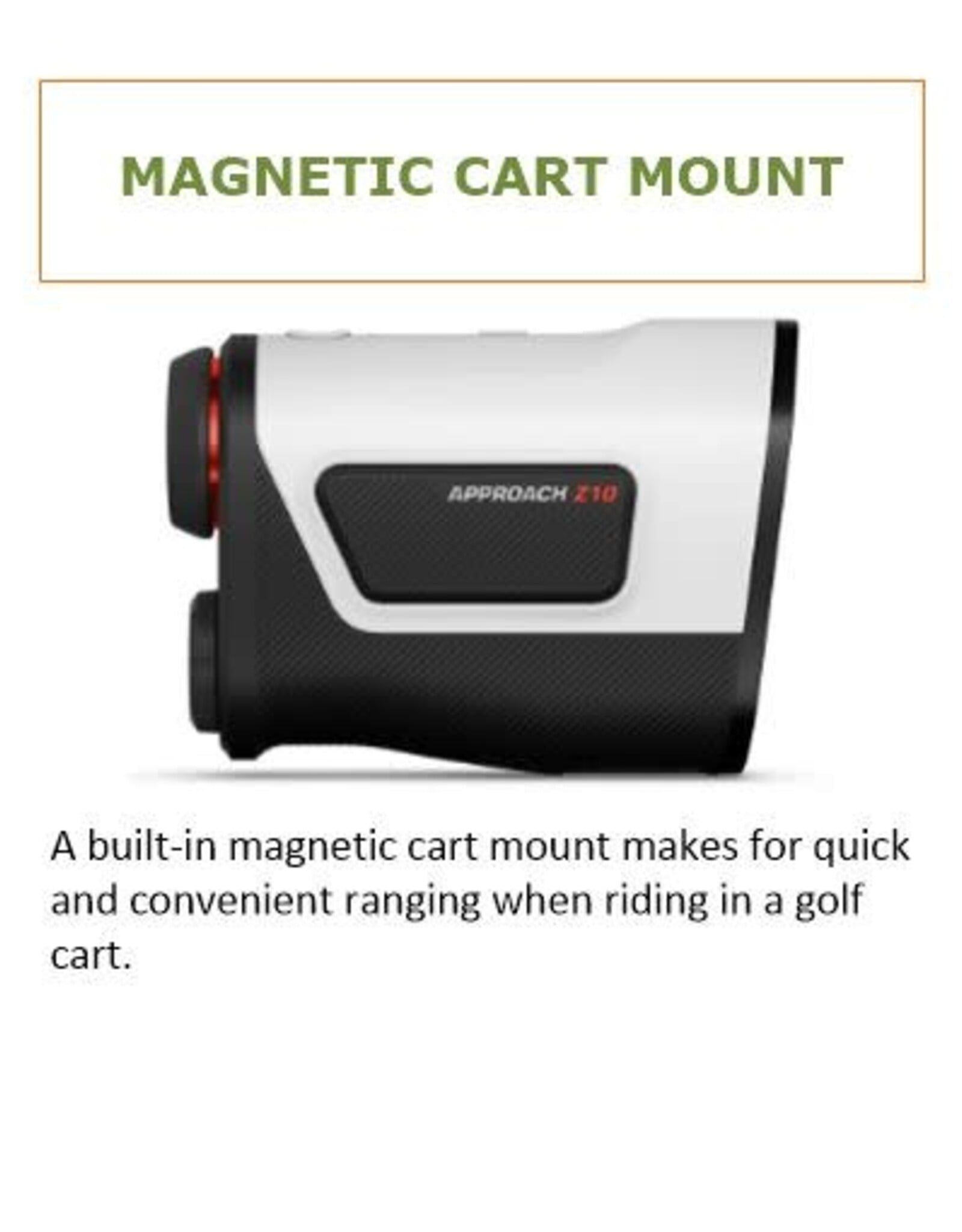 Garmin Approach® Z10 Golf Laser Rangefinder