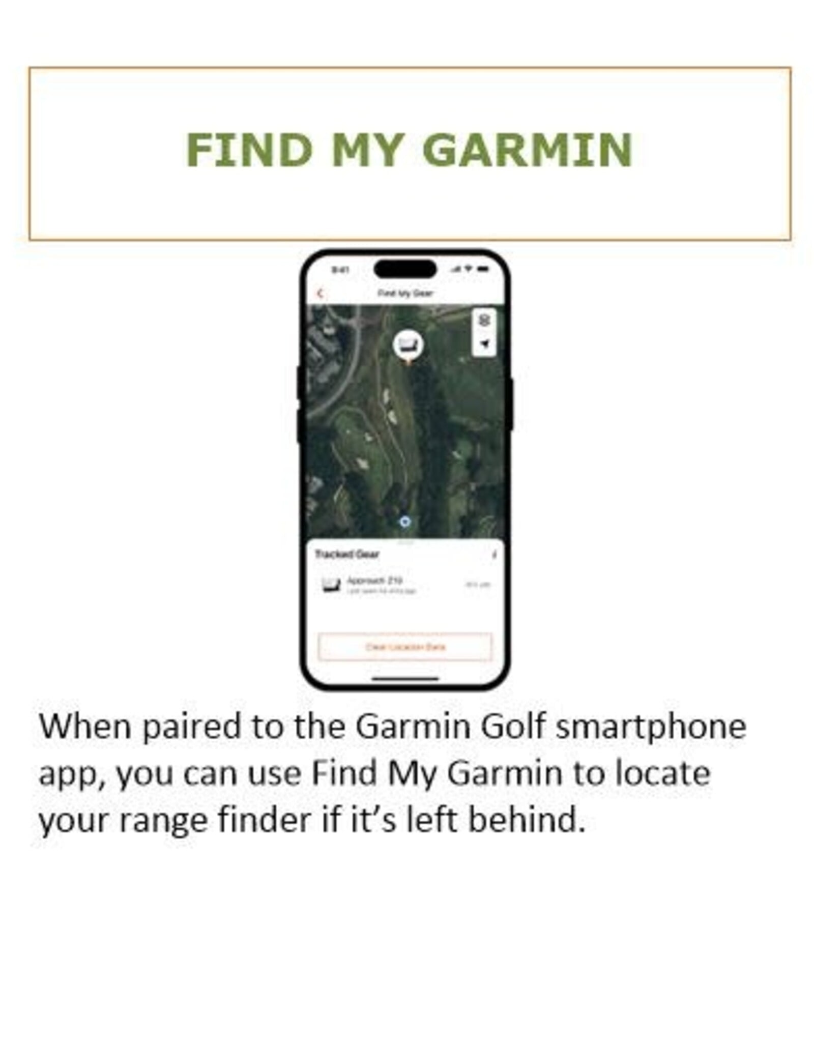 Garmin Approach® Z10 Golf Laser Rangefinder