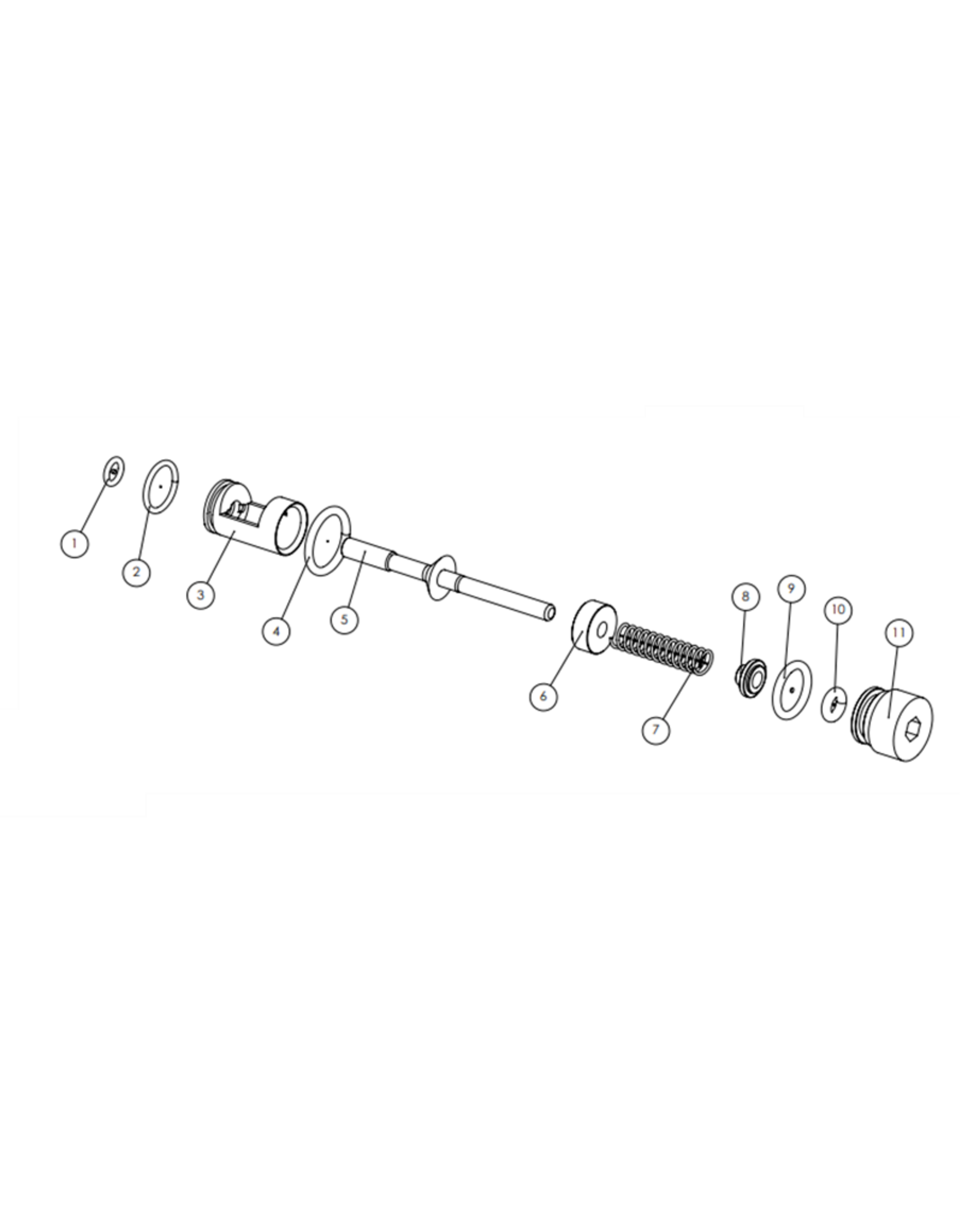FX Airguns O-Ring 8x1 NBR 90 - 19108