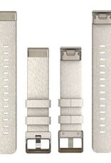 Garmin QuickFit Nylon 20 mm Watch Band Cream - Heathered with Soft Gold Hardware