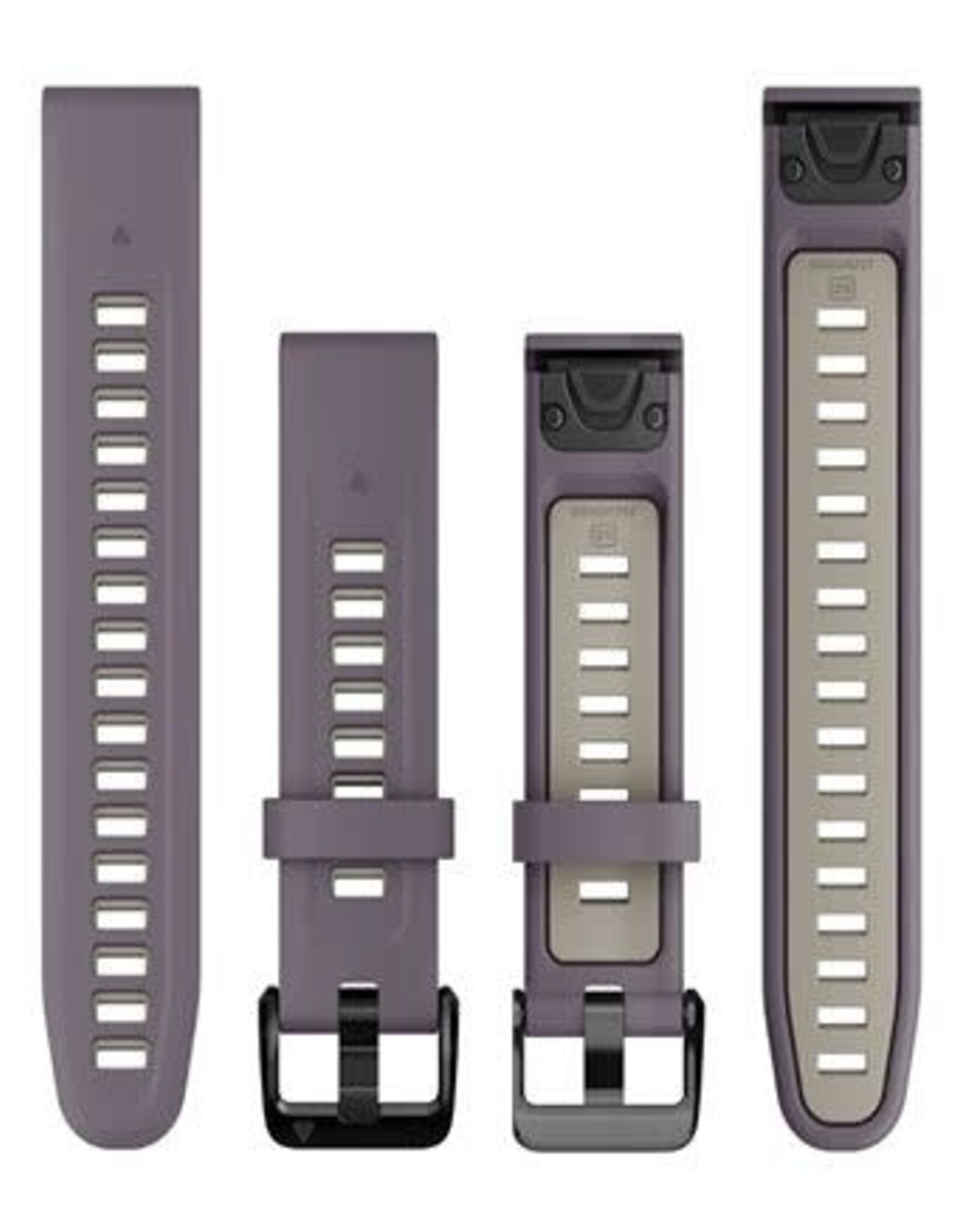Garmin QuickFit Silicone 20 mm Watch Band - Deep Orchid/Light Sand