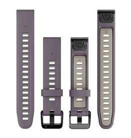 Garmin QuickFit Silicone 20 mm Watch Band - Deep Orchid/Light Sand