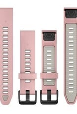Garmin QuickFit Silicone 20 mm Watch Band Dust Rose/Fog Gray