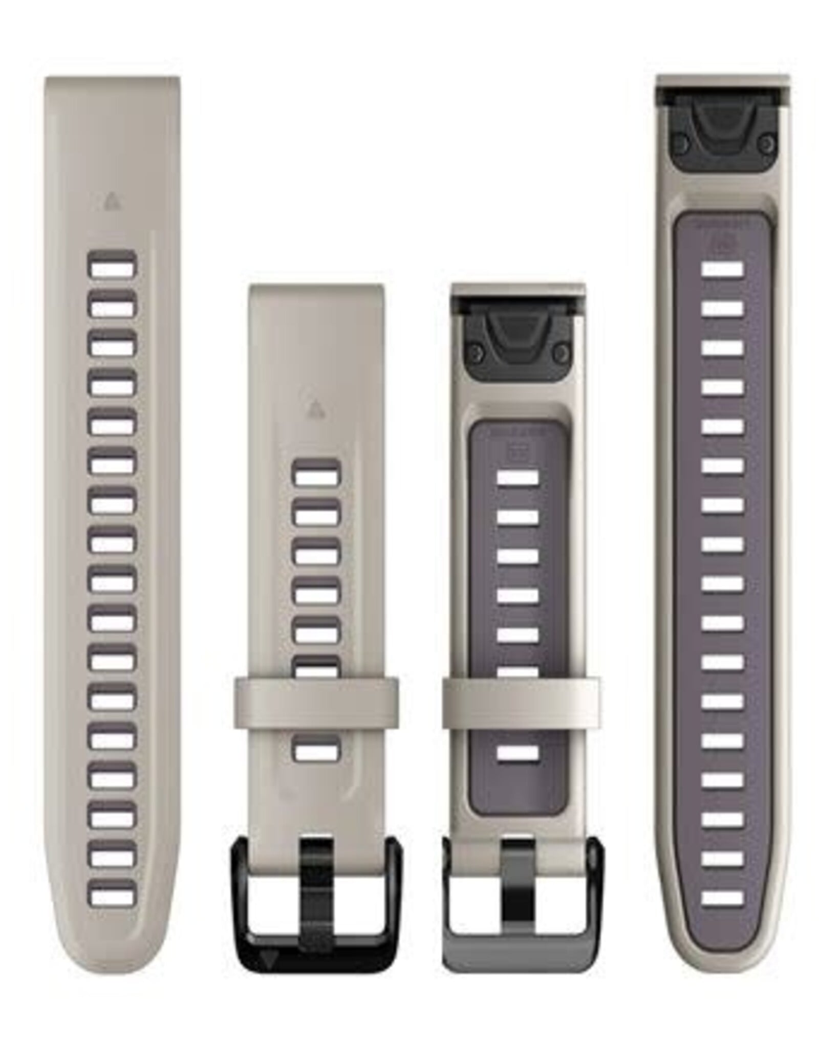 Garmin QuickFit® Silicone 20 mm Watch Band - Light Sand/Deep Orchid