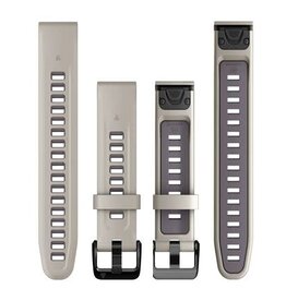 Garmin QuickFit® Silicone 20 mm Watch Band - Light Sand/Deep Orchid
