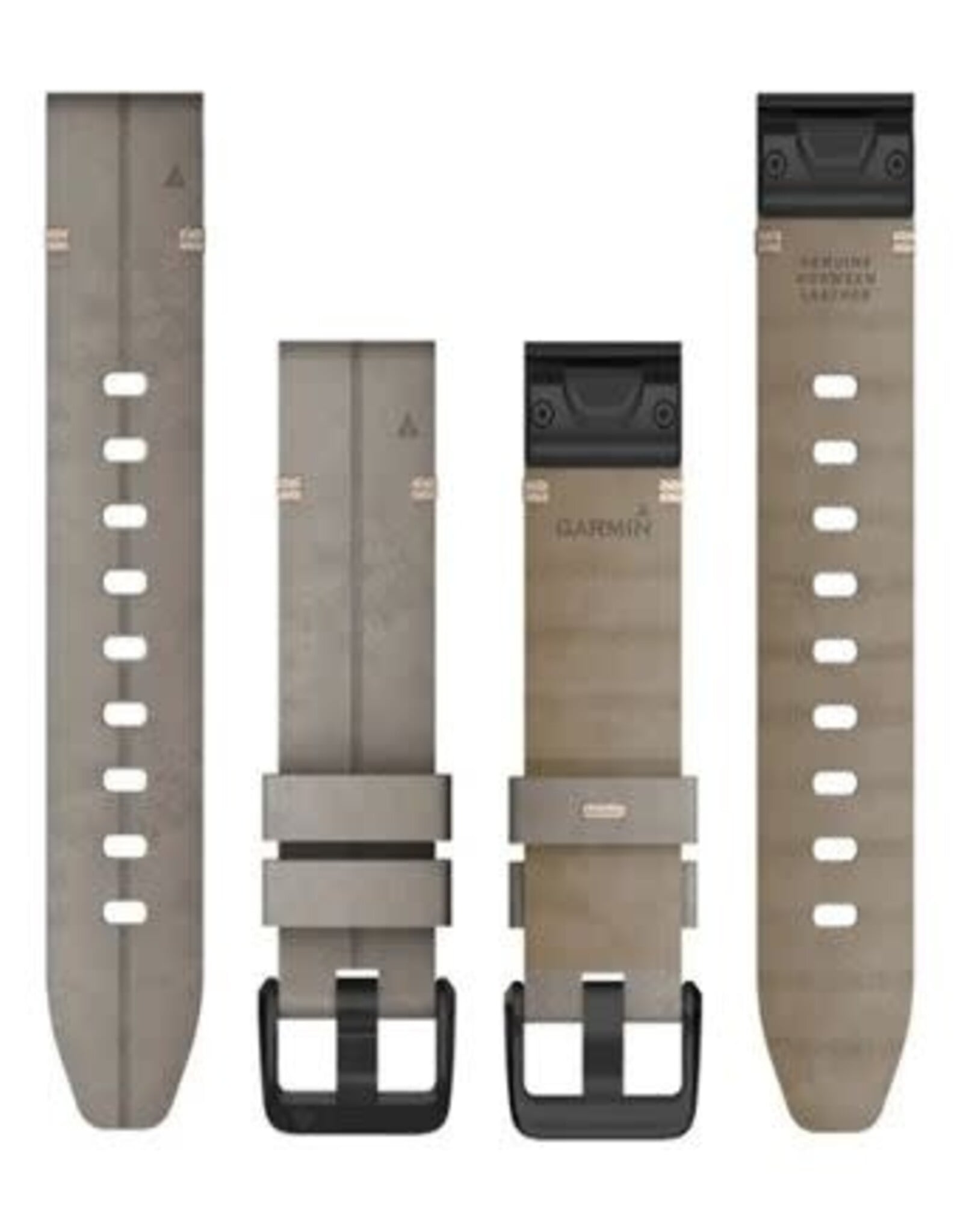 Garmin QuickFit Leather 20 mm Watch Band - Shale Gray Suede