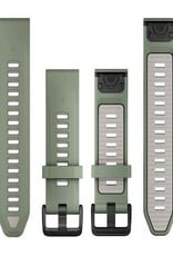Garmin QuickFit Silicone 20 mm Watch Band - Willow/Fog Gray