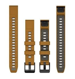 Garmin QuickFit Silicone 22 mm Watch Band - Autumn/Pebble Gray