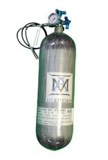 Air Marksman 98 Cubic Foot  (9.0L) - 4500 psi  Air Tank with fill valve - hose - female foster QD