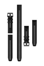 Garmin QuickFit Silicone 22 mm Watch Band - Black (3-piece Dive Set)