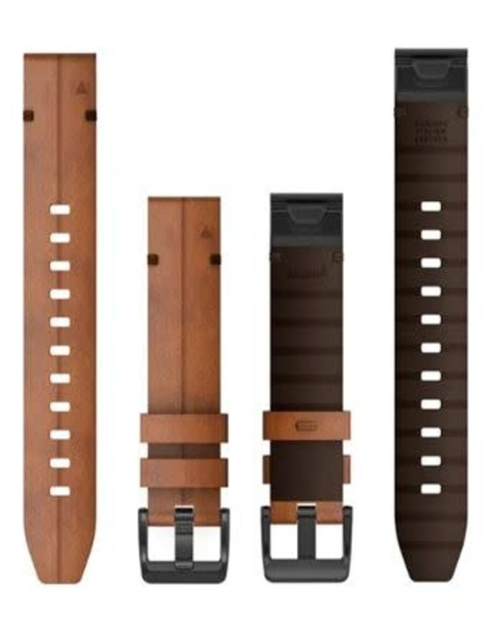 Garmin QuickFit Leather 22 mm Watch Band - Chestnut