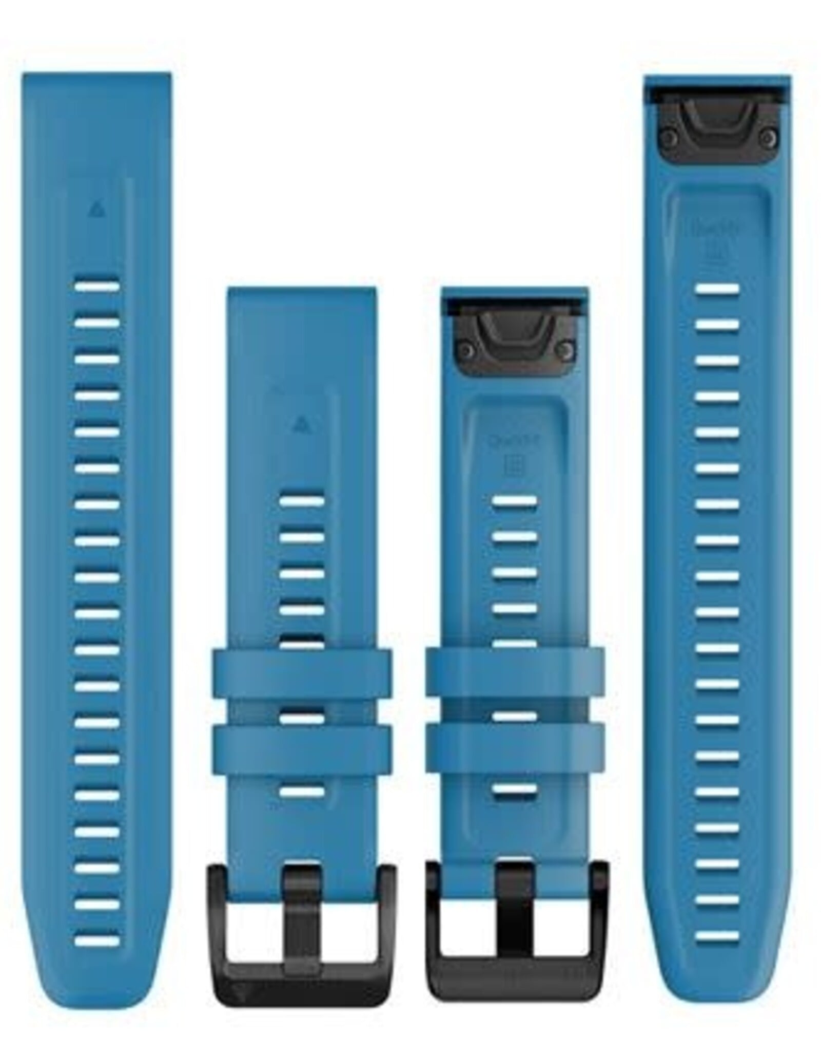 Garmin QuickFit Silicone 22 mm Watch Band - Cirrus Blue with Black Stainless Steel Hardware
