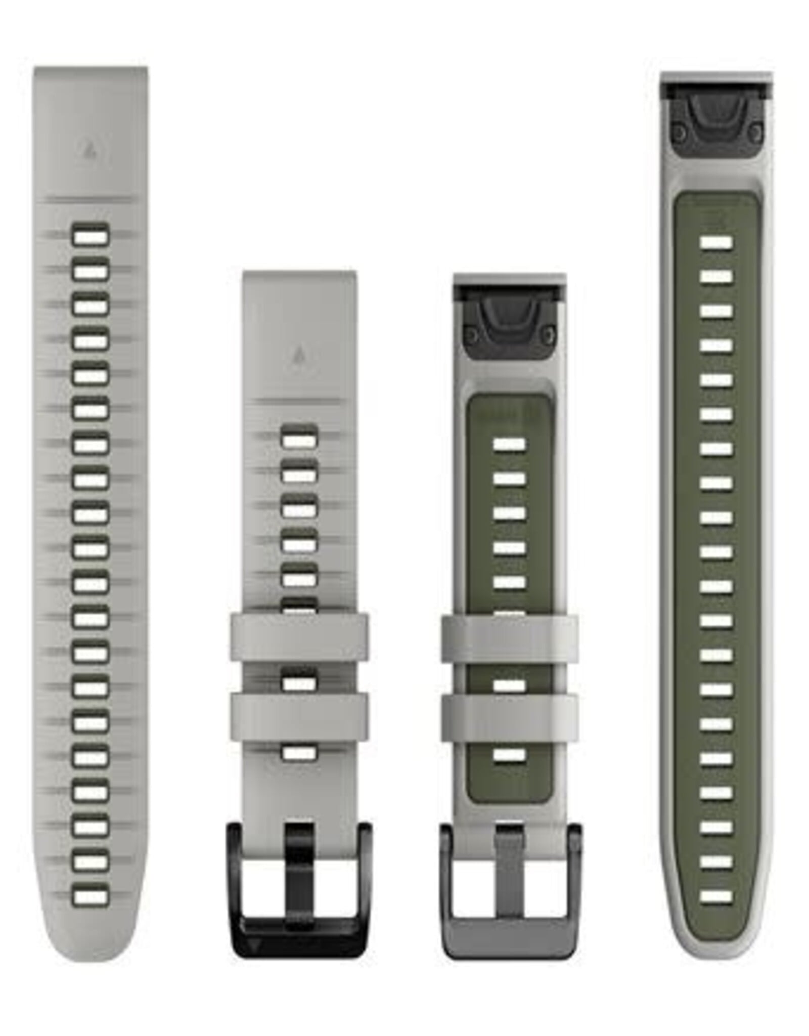 Garmin QuickFit Silicone 22 mm Watch Band - Fog Gray/Moss