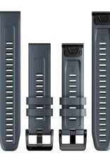 Garmin QuickFit Silicone 22 mm Watch Band - Granite Blue