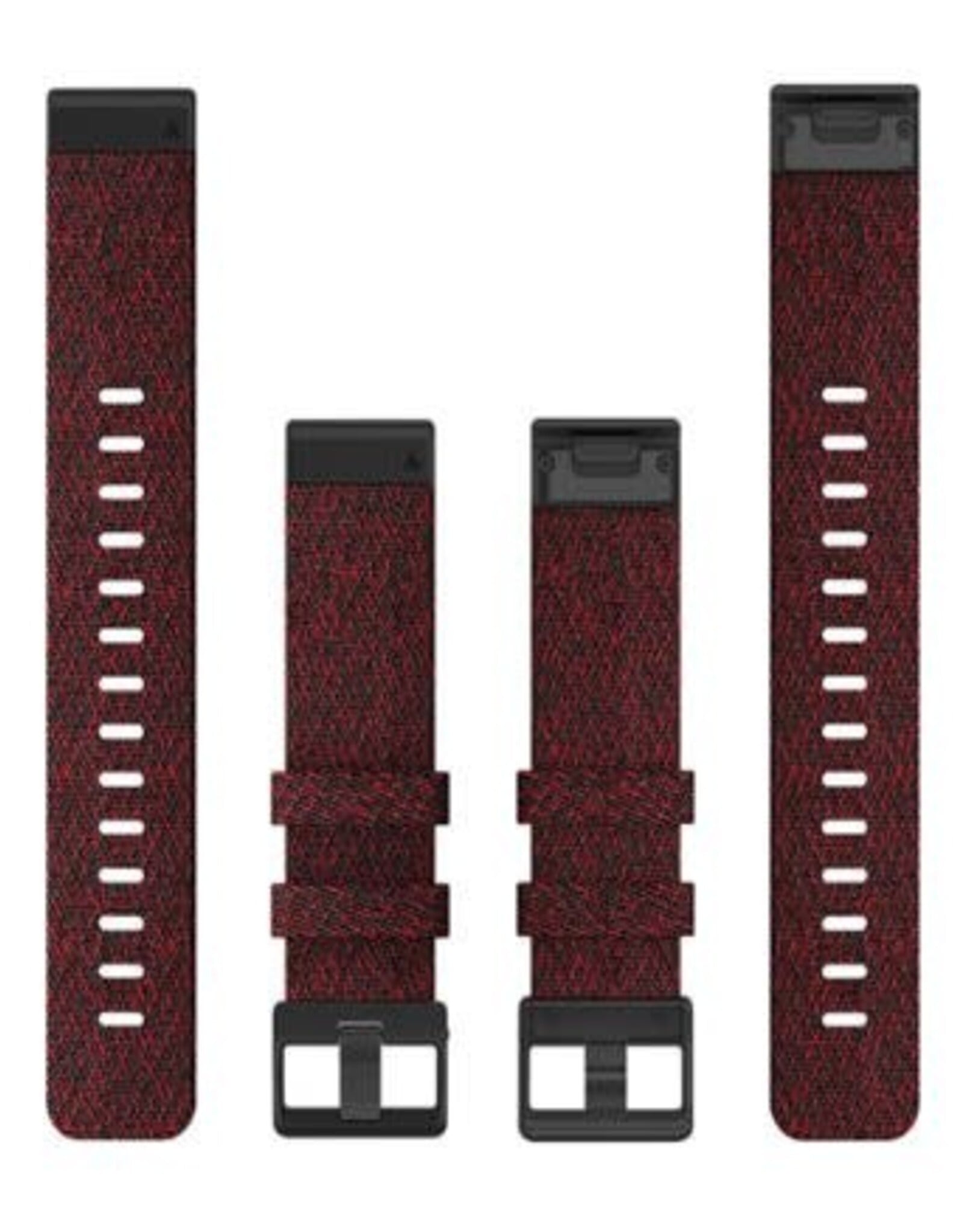 Garmin QuickFit Nylon 22 mm Watch Band - Heathered Red