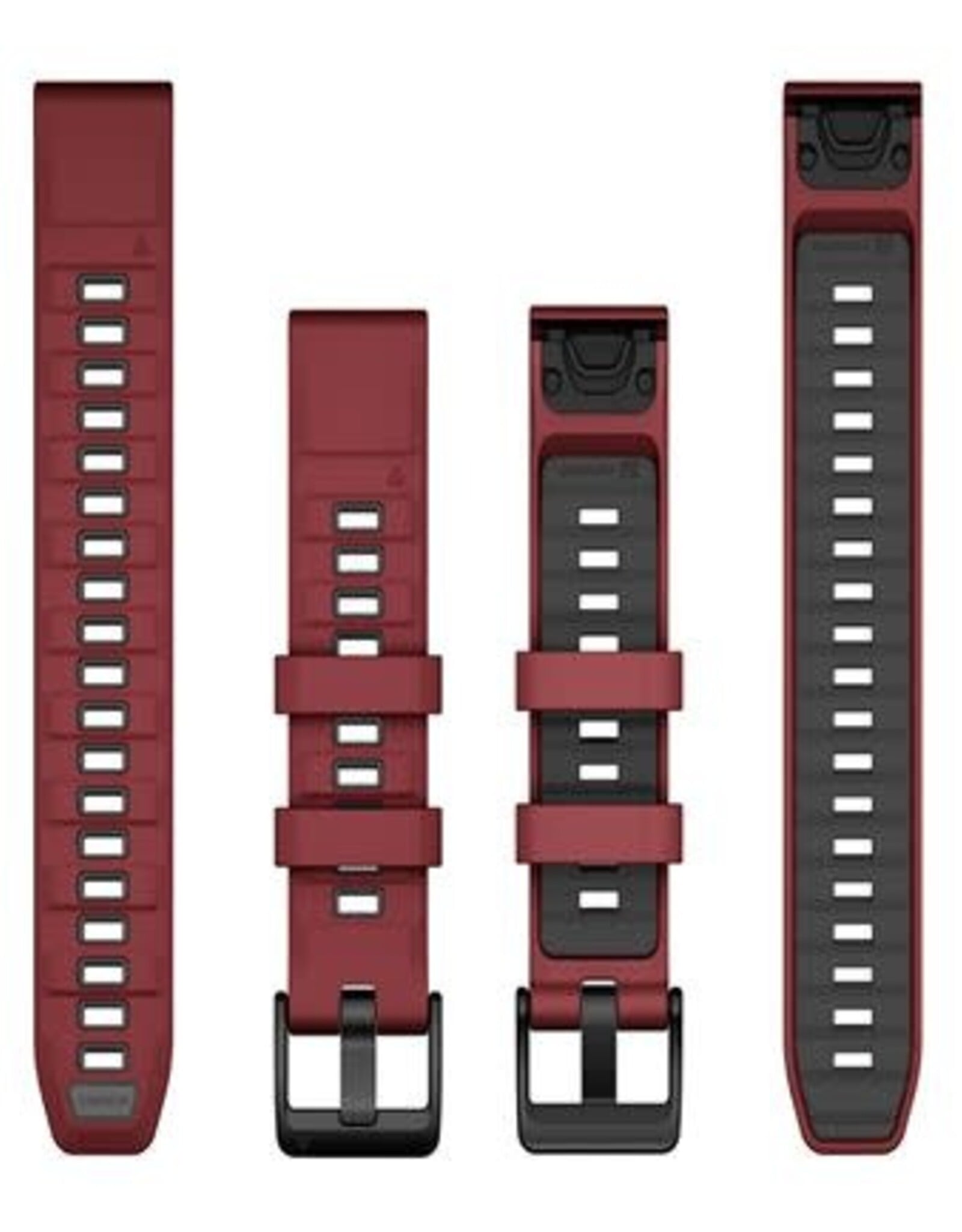 Garmin QuickFit Silicone 22 mm Watch Band - Marsala/Graphite