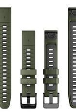Garmin QuickFit Silicone 22 mm Watch Band - Moss/Graphite