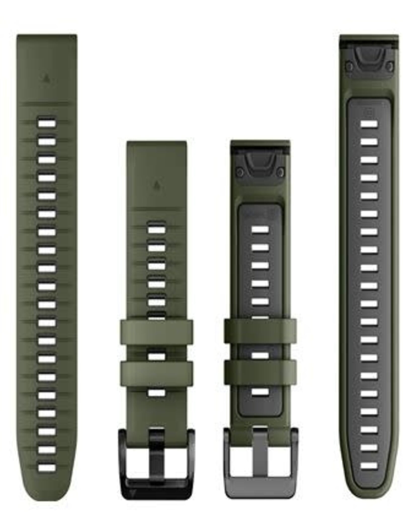 Garmin QuickFit Silicone 22 mm Watch Band - Moss/Graphite