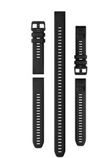 Garmin QuickFit Silicone 20 mm Watch Band -  Black (3-piece Dive Set)