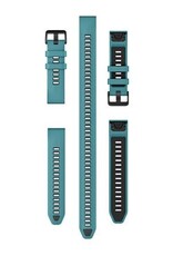 Garmin QuickFit Silicone 20 Watch Band - Turquoise (3-piece Dive Set)