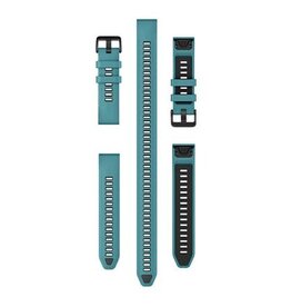 Garmin QuickFit Silicone 22 Watch Band - Turquoise (3-piece Dive Set)