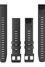 Garmin QuickFit Silicone 22 mm Watch Band - Slate Gray Silicone with Black Hardware
