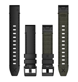 Garmin QuickFit Leather 22 mm  - Black Genuine Horween