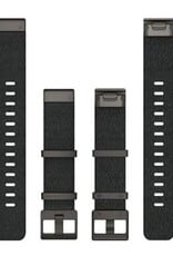 Garmin QuickFit Nylon 22 mm Watch Band - Black Heathered Jacquard-weave