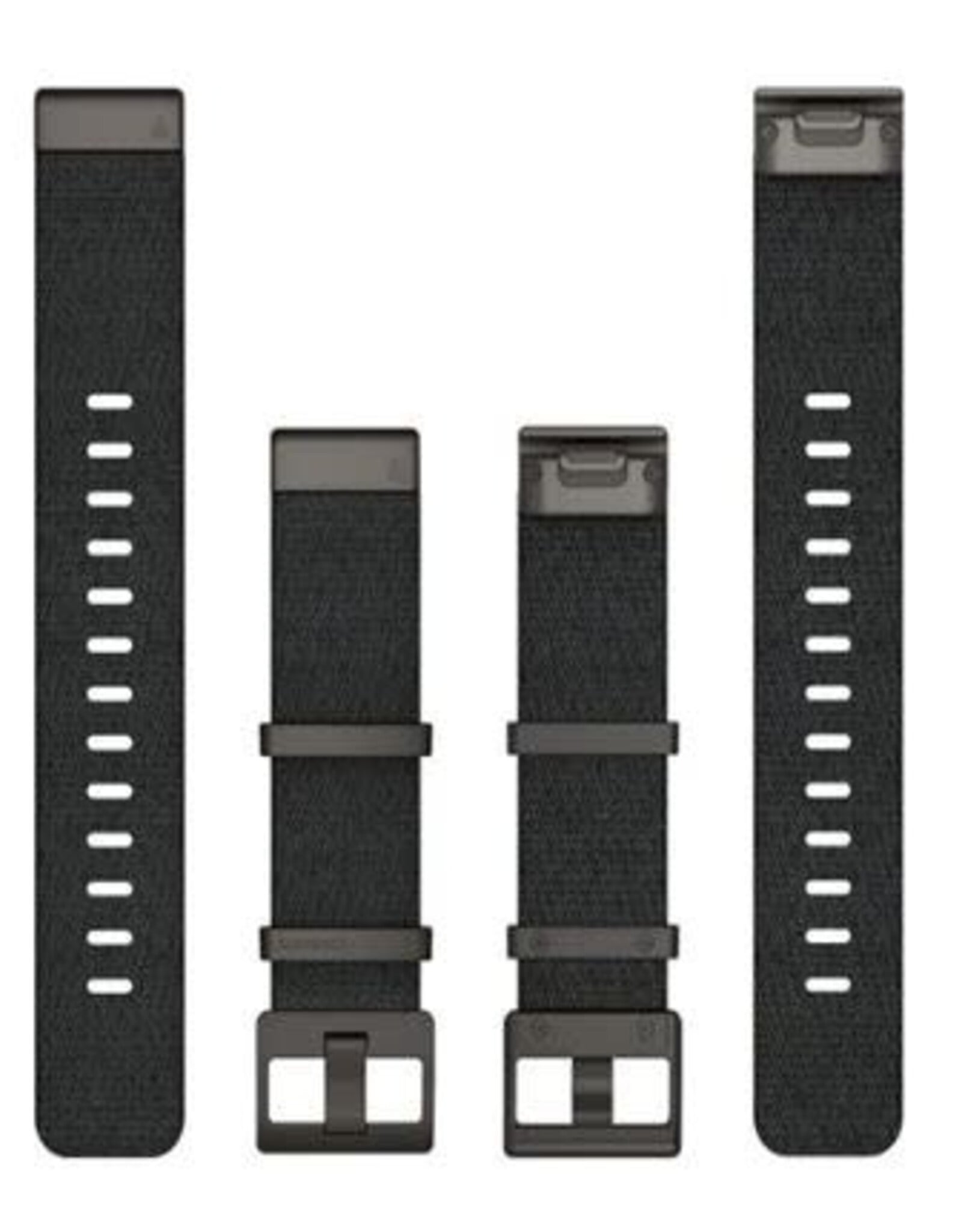 Garmin QuickFit Nylon 22 mm Watch Band - Black Heathered Jacquard-weave