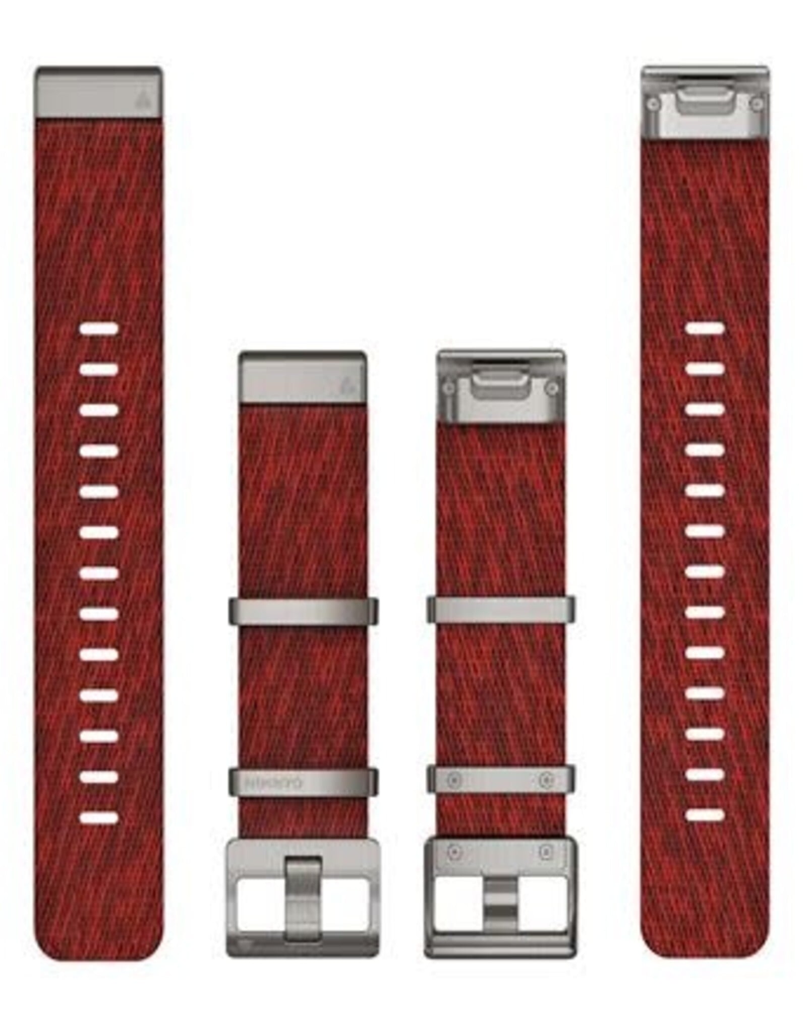 Garmin QuickFit Nylon 22 mm Watch Band – Red Jacquard-Weave