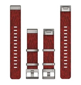 Garmin QuickFit Nylon 22 mm – Red Jacquard-Weave