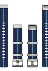 Garmin QuickFit Nylon 22 mm Watch Band - Indigo Striped Jacquard-Weave