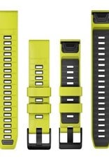 Garmin QuickFit Silicone Amp 26mm Watch Band - Yellow/Graphite