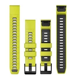 Garmin QuickFit Silicone Amp 26mm - Yellow/Graphite