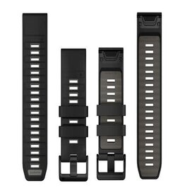 Garmin QuickFit Silicone 26mm Black/Pebble Gray