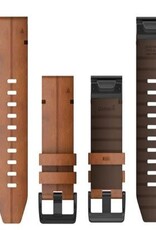 Garmin QuickFit Leather 26mm Watch Band - Chestnut