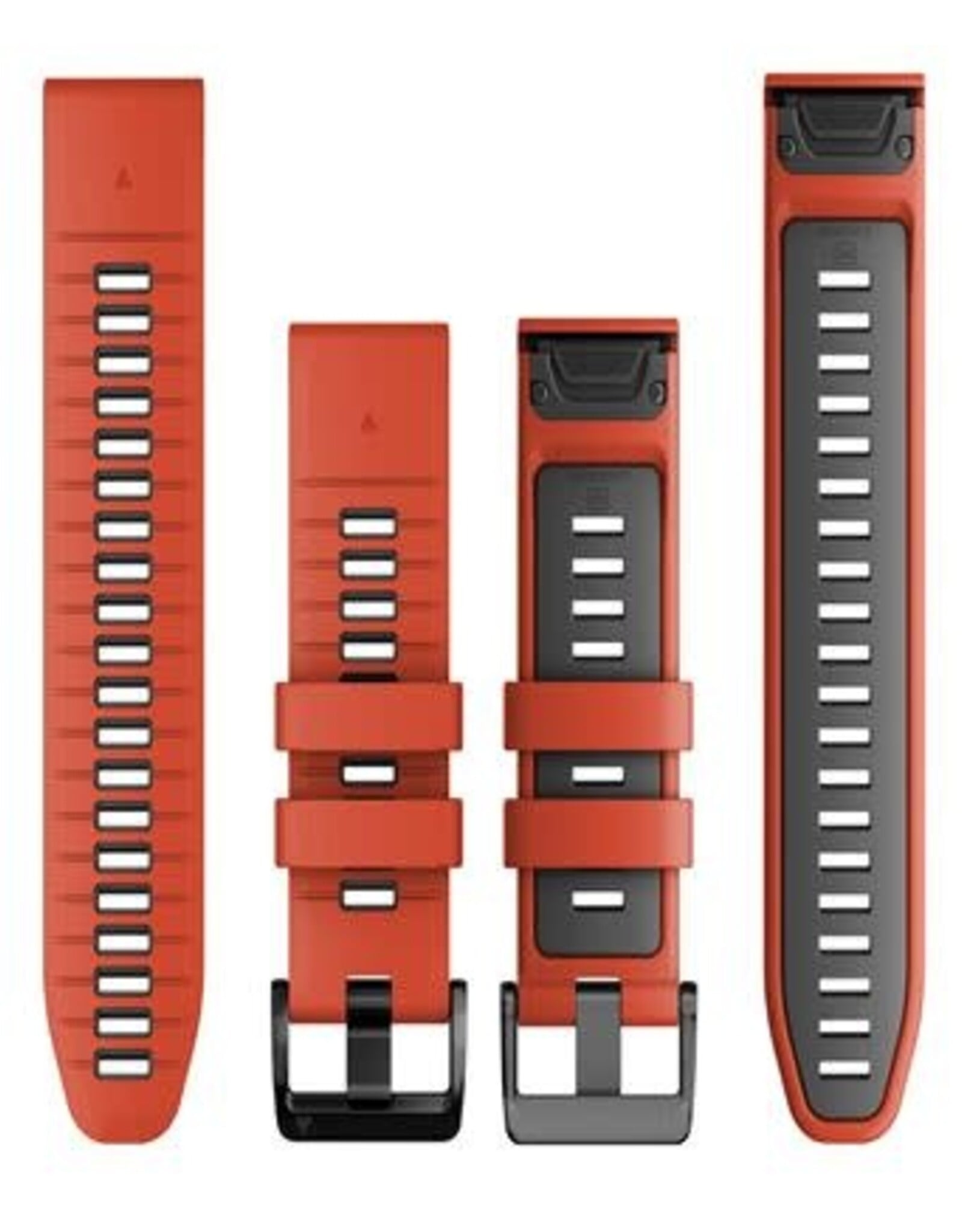 Garmin QuickFit Silicone 26mm Watch Band - Flame Red/Graphite