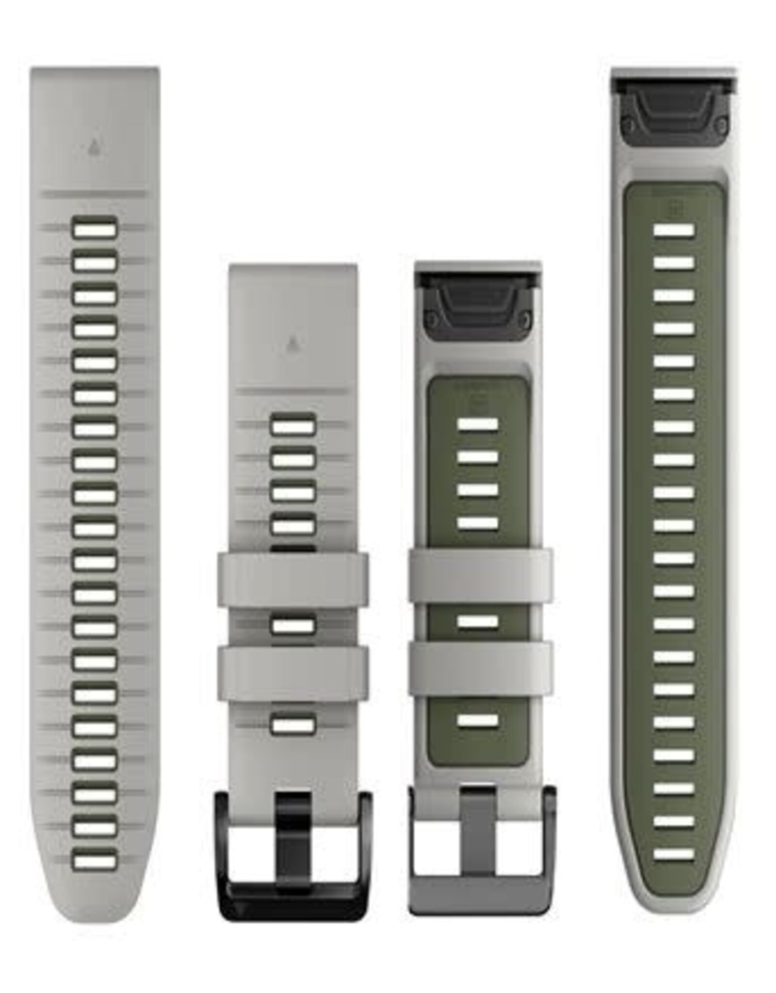 Garmin QuickFit Silicone 26mm Watch Band - Fog Gray/Moss