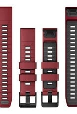 Garmin QuickFit Silicone 26mm Watch Band - Marsala/Graphite