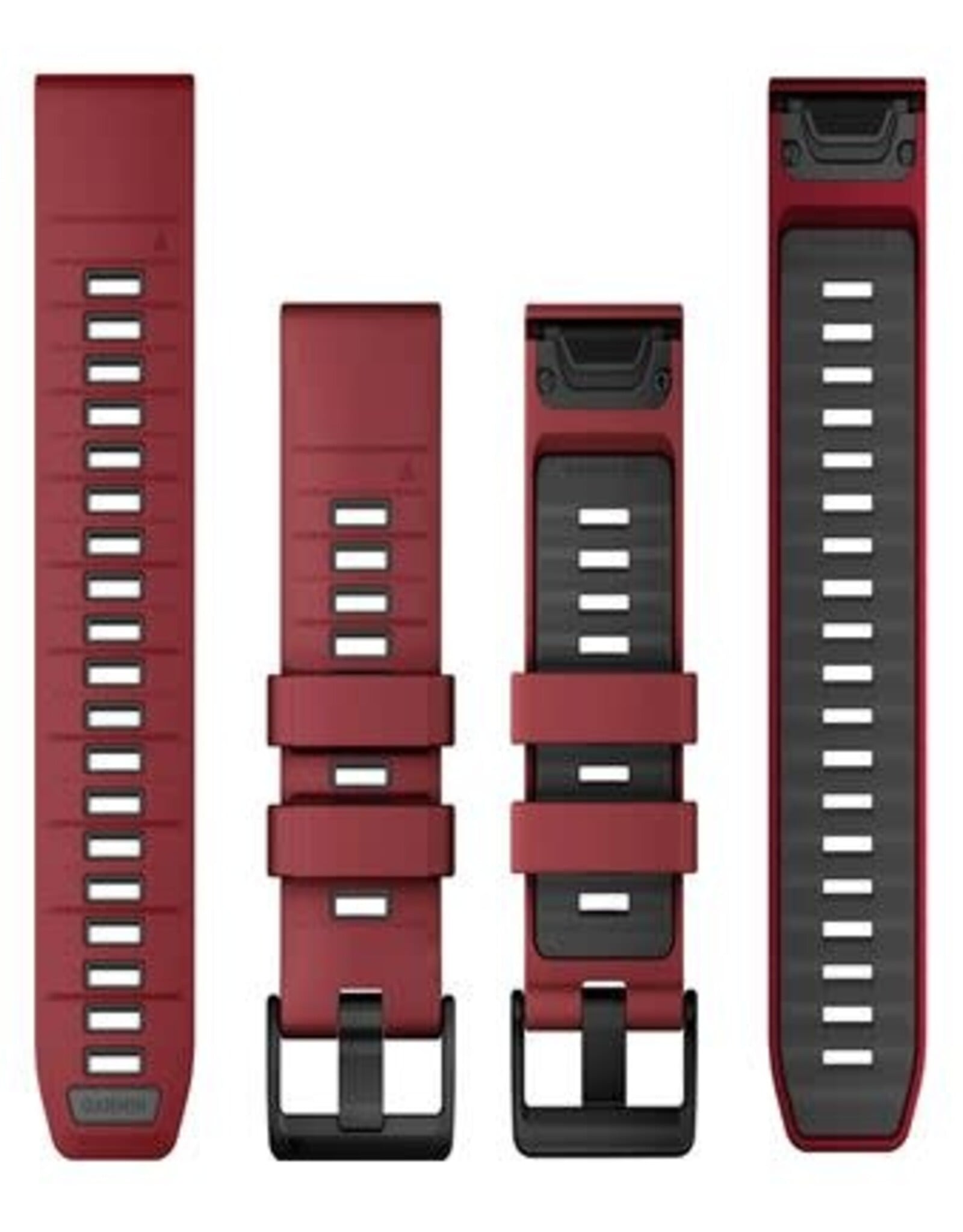 Garmin QuickFit Silicone 26mm Watch Band - Marsala/Graphite