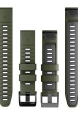 Garmin QuickFit Silicone 26mm Watch Band - Moss/Graphite