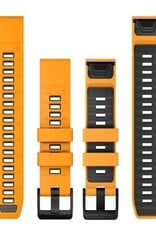 Garmin QuickFit Silicone 26mm Watch Band - Spark Orange/Graphite