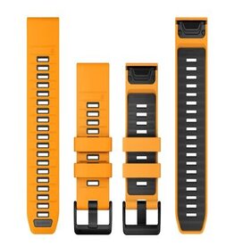 Garmin QuickFit Silicone 26mm - Spark Orange/Graphite