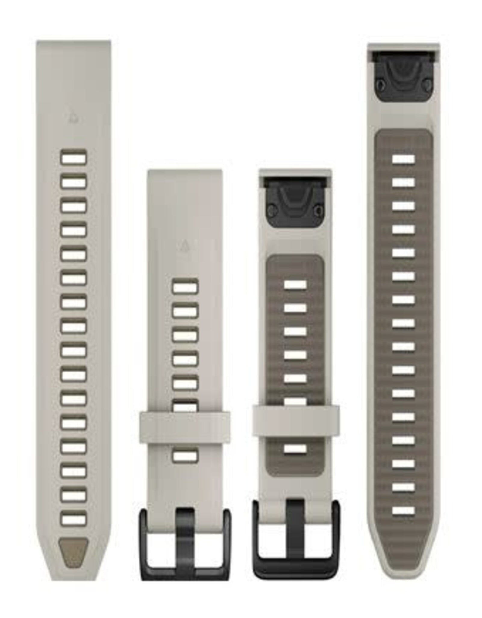 Garmin QuickFit Silicone 20 mm Watch Band - Fog Gray/Dark Sandstone