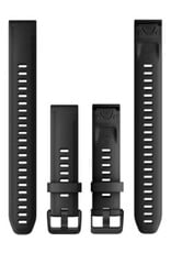 Garmin QuickFit Silicone 20mm Watch Band - Black